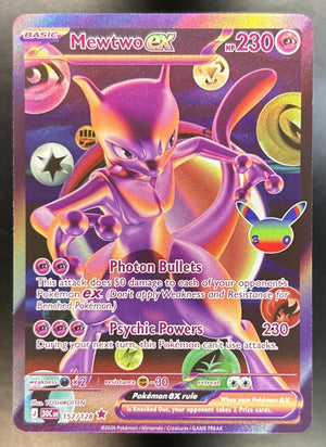Mewtwo ex 30th Celebration #157/128 Futuristic Rare