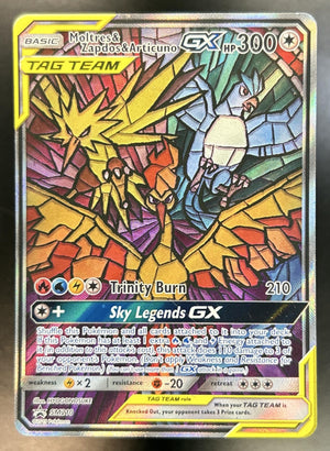 Moltres & Zapdos Articuno Tag Team SM Black Star Promos #SM210 MP
