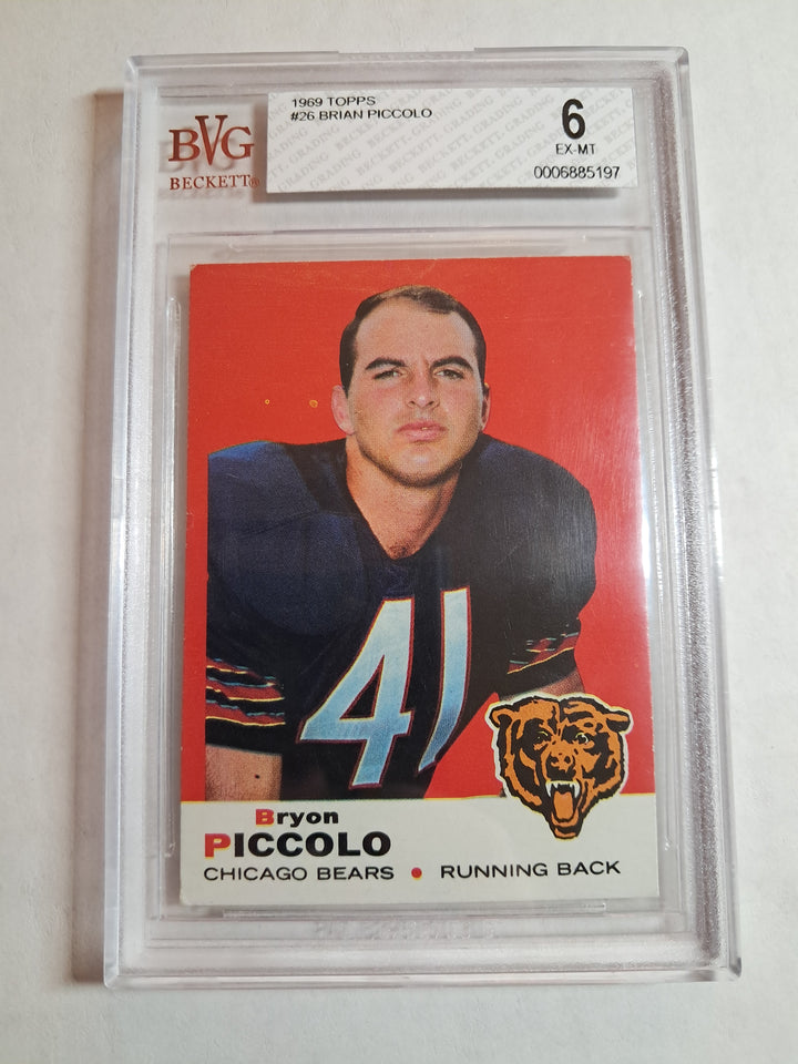 1969 TOPPS Brian Piccolo Beckett 6