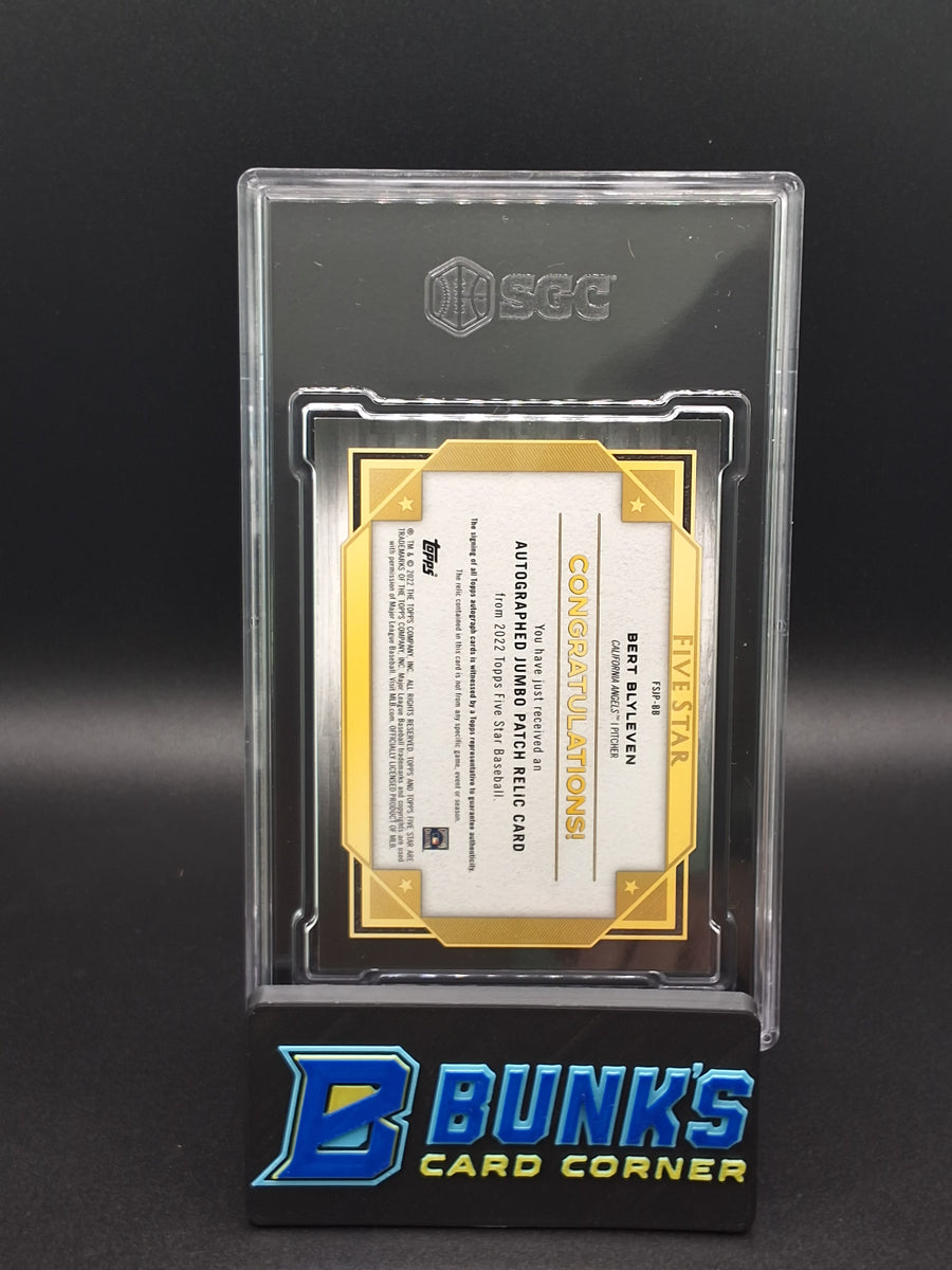 2022 Bert Blyleven Jumbo Prime Patch Auto. Gold