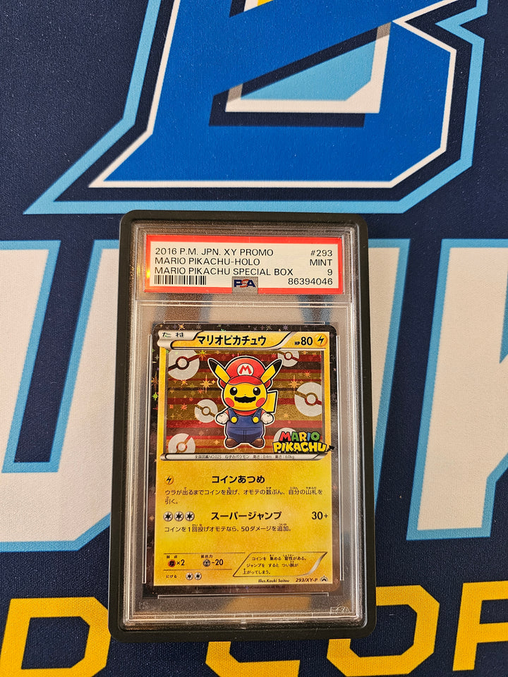 Mario & Luigi Poncho Pikachu SEQUENTIAL PSA 9: 293 294 295 296 Pokémon TCG