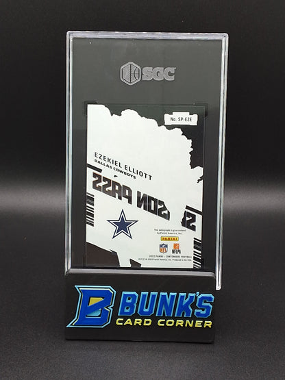 2022 Ezekiel Elliott Season Pass Autographed SCG 10/9 (Box 24)