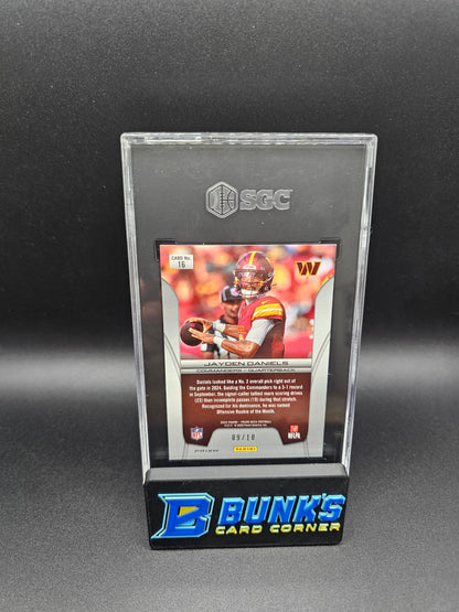 2024 Jayden Daniels Gold Prizm Deca Brilliance #9/10