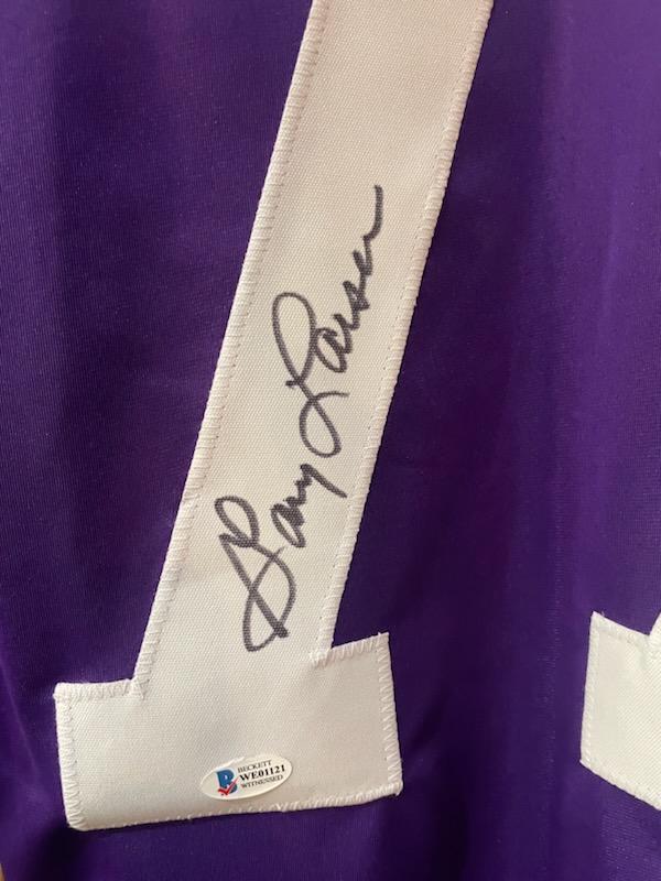 Gary Larsen Autographed Vikings Jersey (custom)