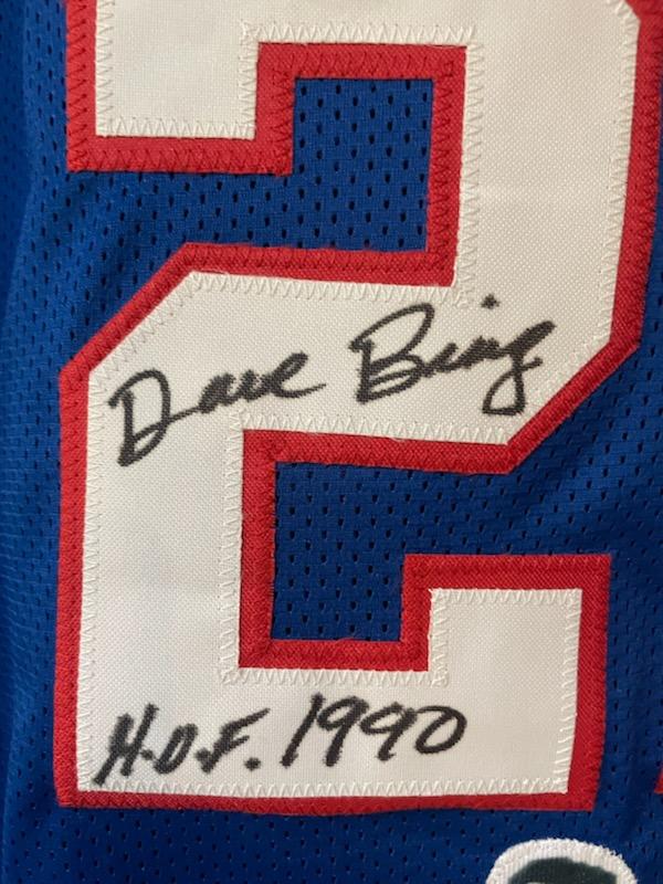 Dave Bing Autographed Pistons Jersey (custom)    HOF 1990 Inscription