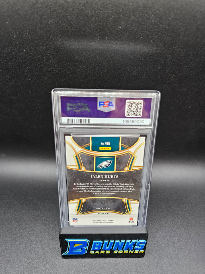 2023 Jalen Hurts Green Disco Prizm #5/5 POP 1