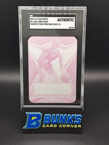 2022 Jerry West Magenta Tiger Printing Plate (Box 24)
