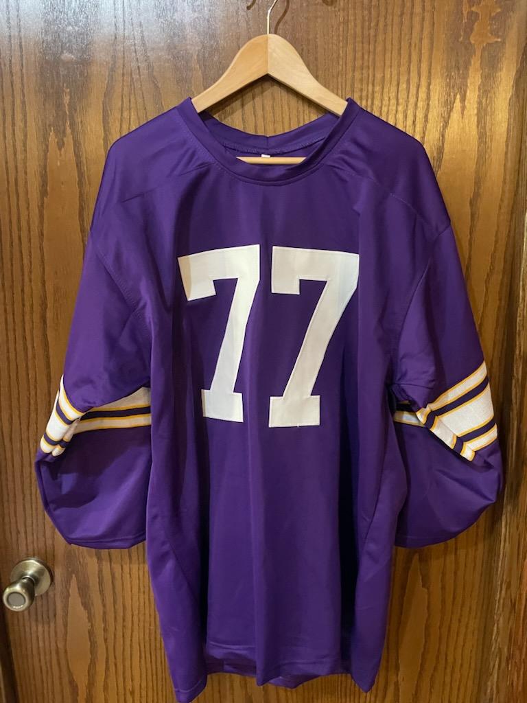 Gary Larsen Autographed Vikings Jersey (custom)