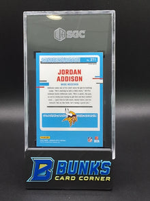 2023 Jordan Addison Purple Shock Prizm RC SGC 10 (Box 24)