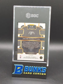 2023 Victor Wembanyama Silver Prizm SGC 9.5 (Box 24)