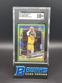 2023 LeBron James Lime Green Prizm SGC 10 (Box 24)