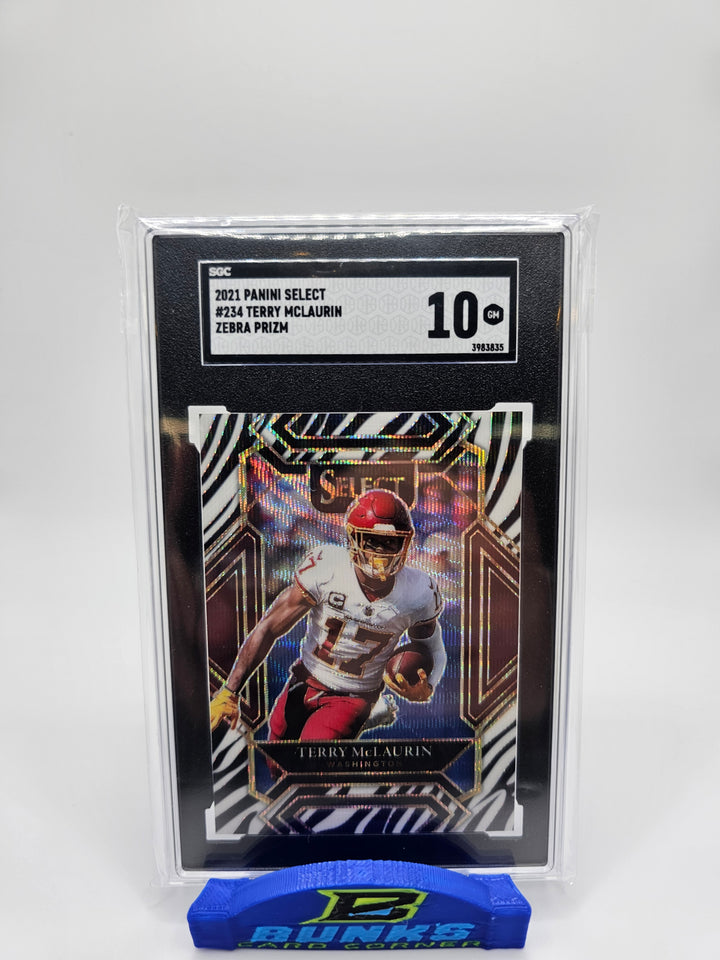 2021 Terry Mclaurin Zebra Prizm 🦓 SGC 10 💎