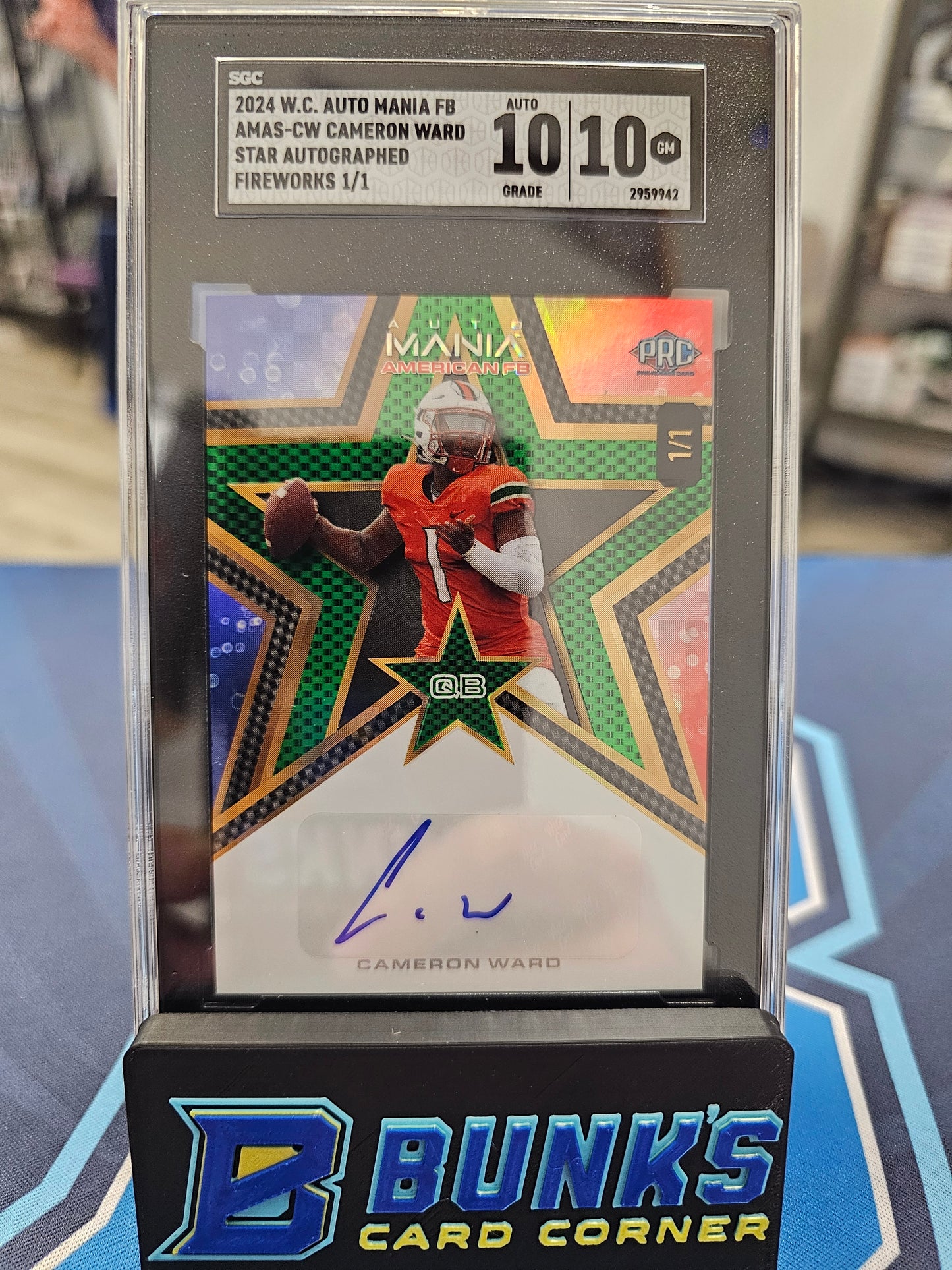 2024 Cam Ward 1/1 💎