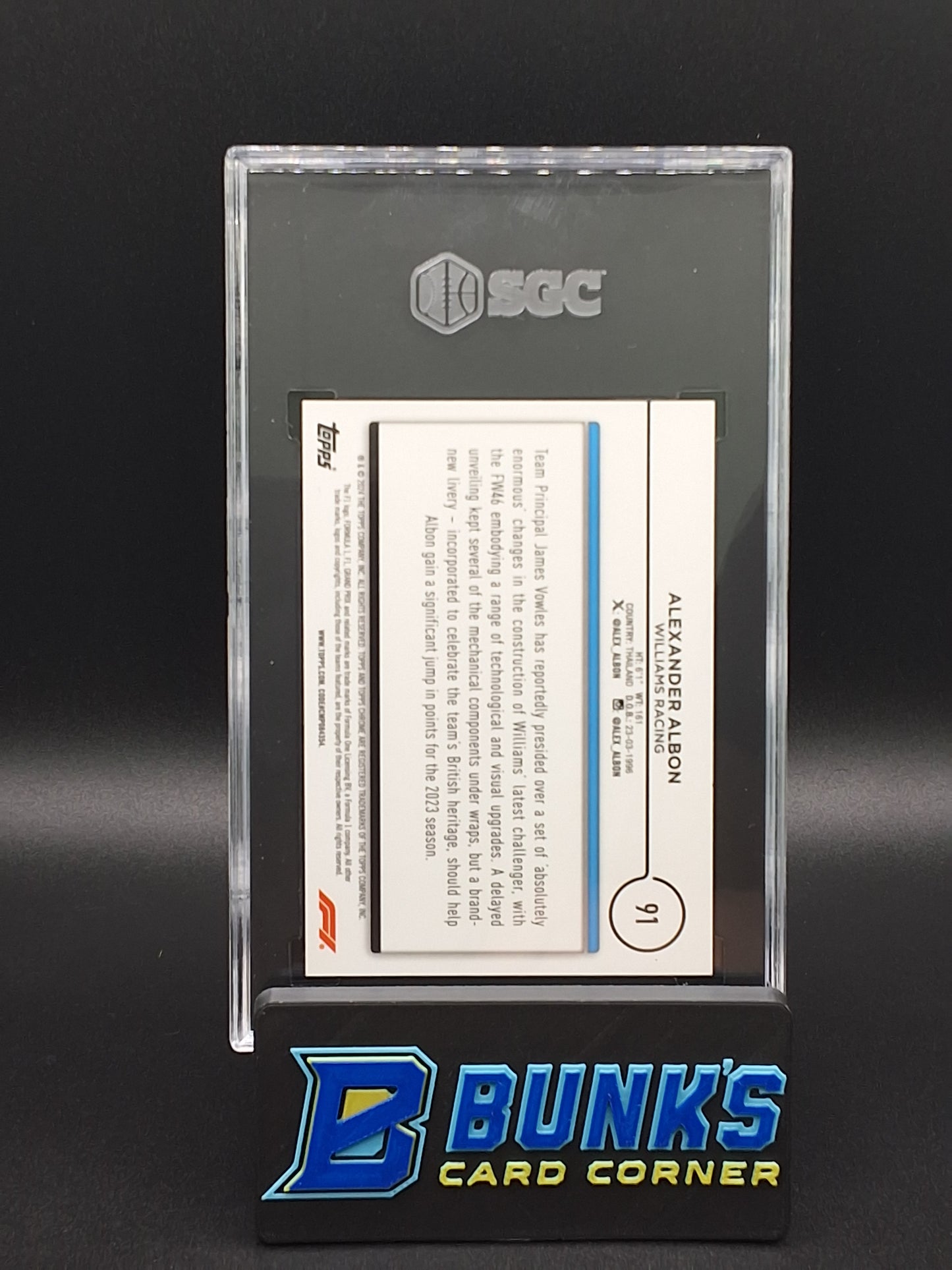 2024 Alexander Albon Red SGC 9.5 (Box 24)