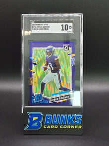 2023 Jordan Addison Purple Shock Prizm RC SGC 10 (Box 24)