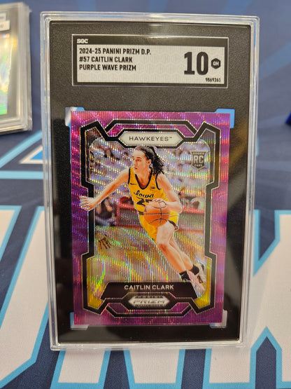 2024-25 Caitlin Clark Purple Wave Prizm RC 💎
