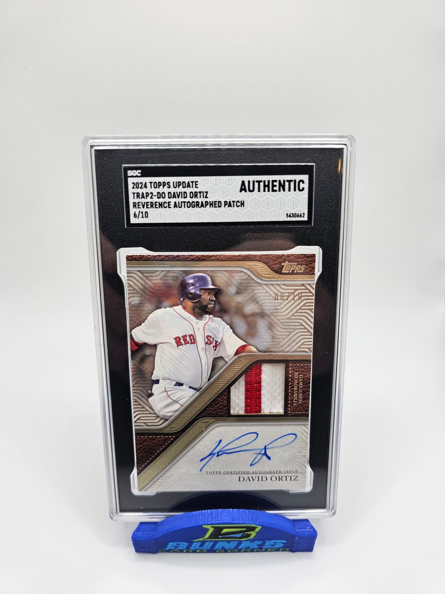 2024 David Ortiz Topps Update Game Used Autographed Patch 💥
