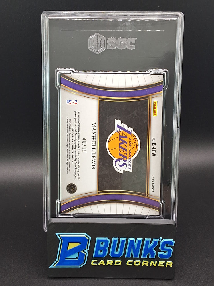 2023 Maxwell Lewis Jumbo Swatch Autographed SGC 10