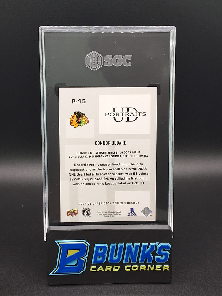2024 Connor Bedard UD Portraits SGC 9