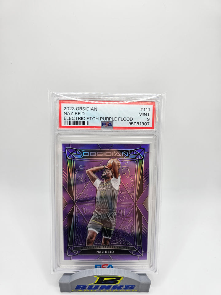 2023 Naz Reid Obsidian Electric Etch Purple Flood #31/49